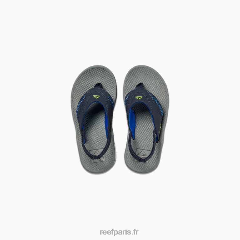 fr Reef petit fan enfants bleu marine/citron vert 0XL0D831