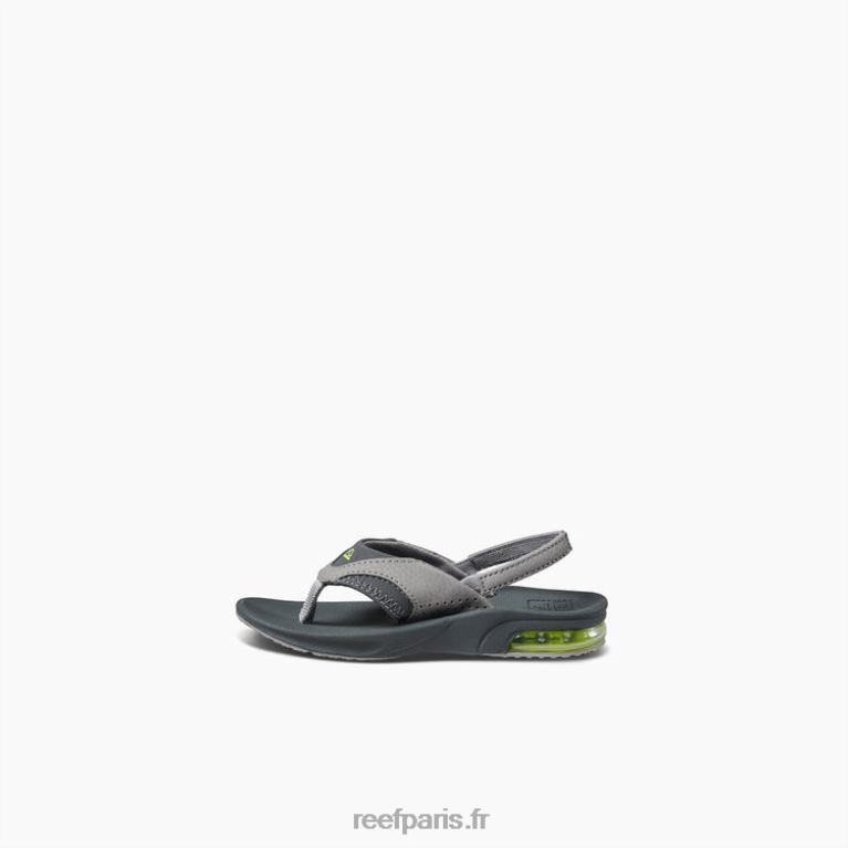 fr Reef petit fan enfants gris/volt 0XL0D817