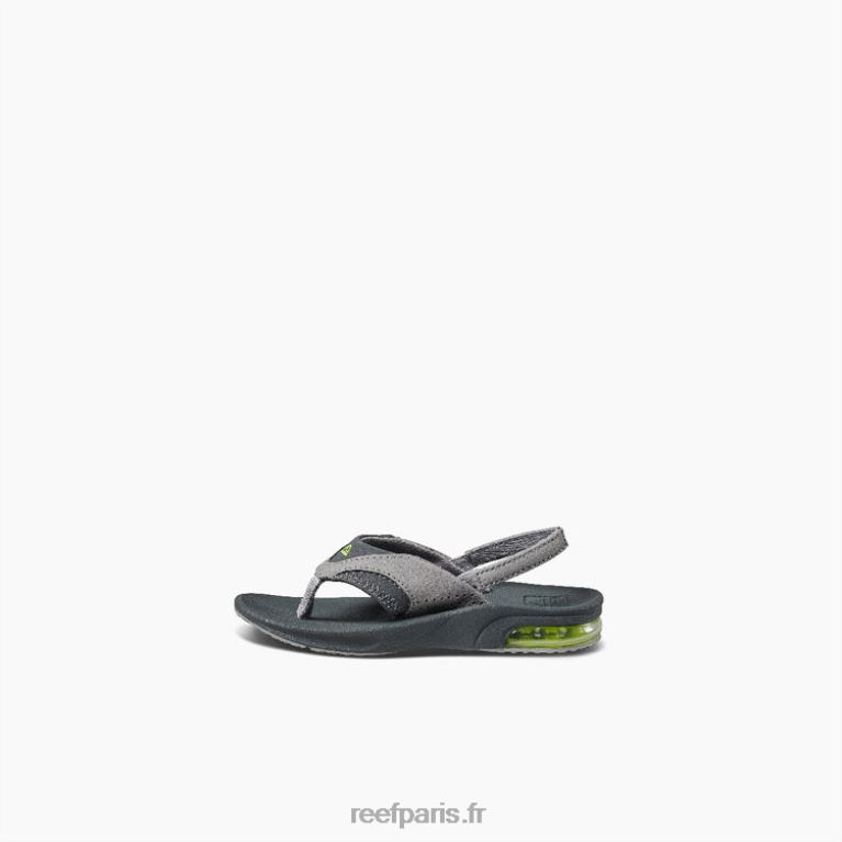 fr Reef petit fan enfants gris/volt 0XL0D817