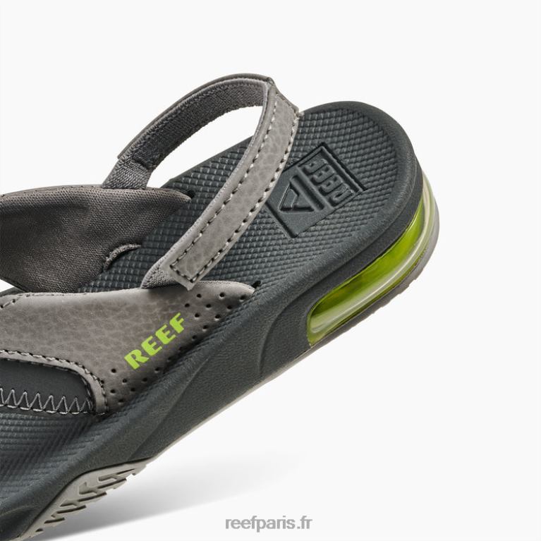 fr Reef petit fan enfants gris/volt 0XL0D817