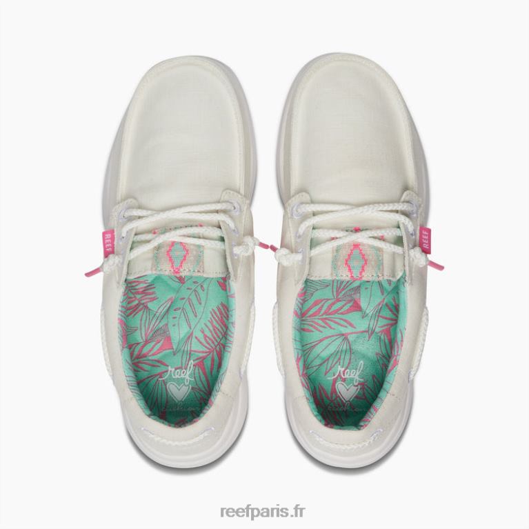 fr Reef coussin côte bateau femmes blanc 0XL0D244