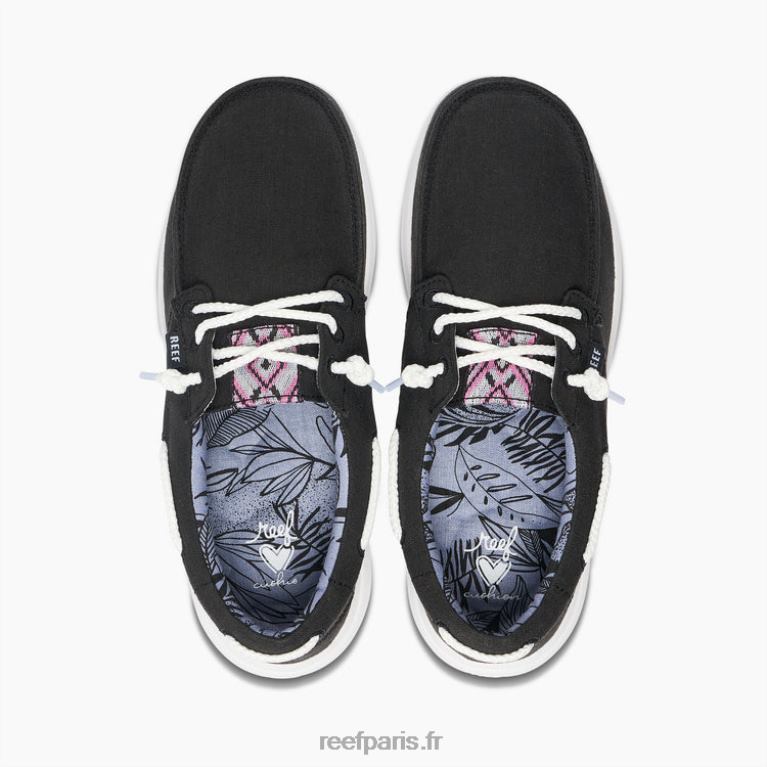 fr Reef coussin côte bateau femmes noir 0XL0D252