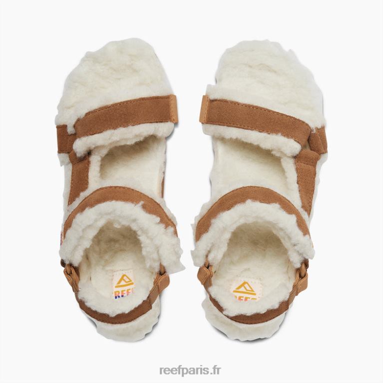 fr Reef Rem Salut Shearling femmes café 0XL0D190
