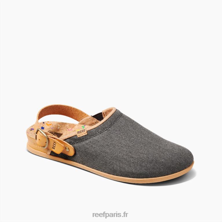 frcoussin récif sauge femmes noir poussiéreux 0XL0D230