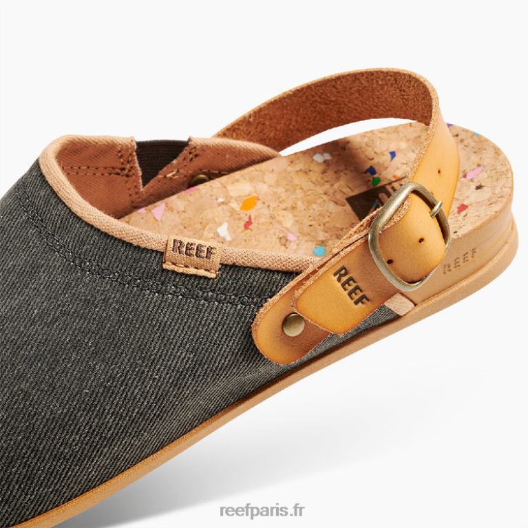 frcoussin récif sauge femmes noir poussiéreux 0XL0D230