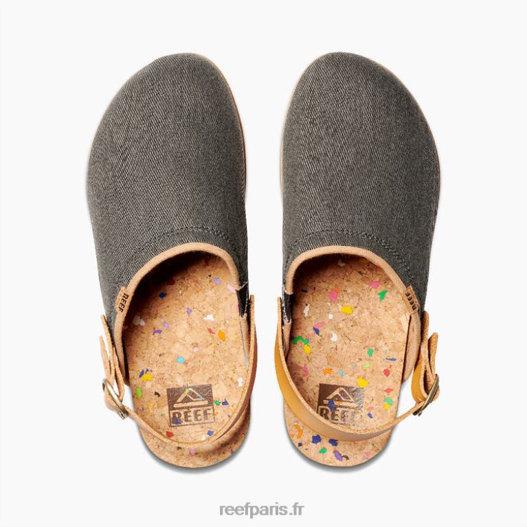 frcoussin récif sauge femmes noir poussiéreux 0XL0D230