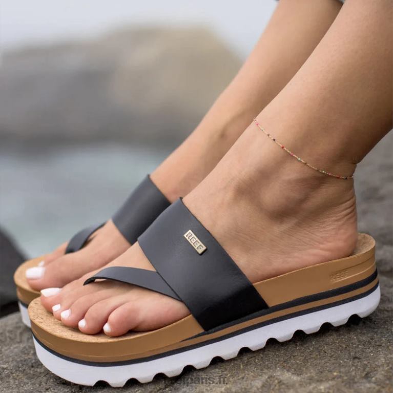 en Reef coussin sol salut femmes noir/beige 0XL0D29