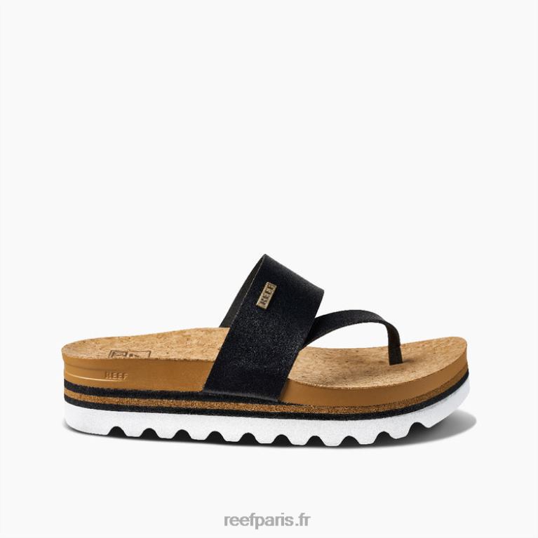 en Reef coussin sol salut femmes noir/beige 0XL0D29