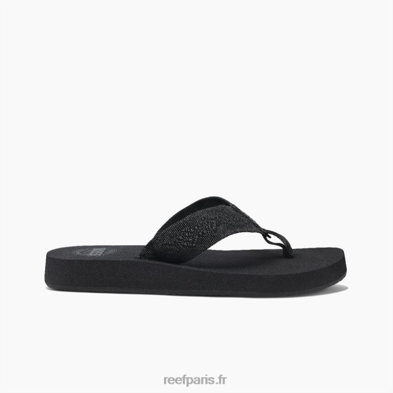 en Reef sablonneux femmes noir 0XL0D13