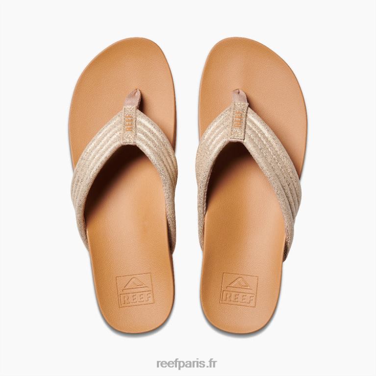 fr Reef coussin karité salut femmes bronzage/champagne 0XL0D122