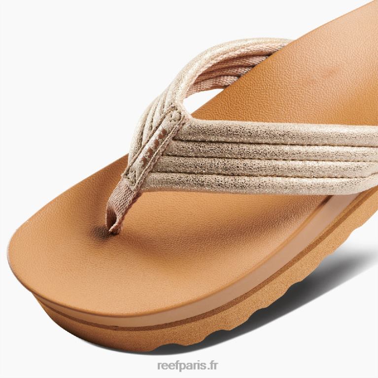 fr Reef coussin karité salut femmes bronzage/champagne 0XL0D122