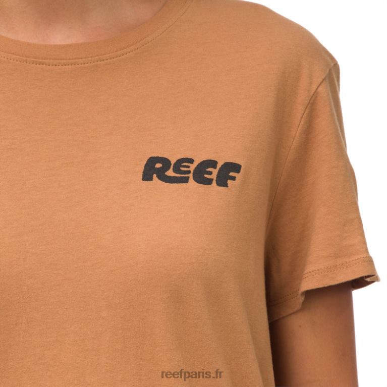 en Reef t-shirt à manches courtes vacay femmes brun 0XL0D275