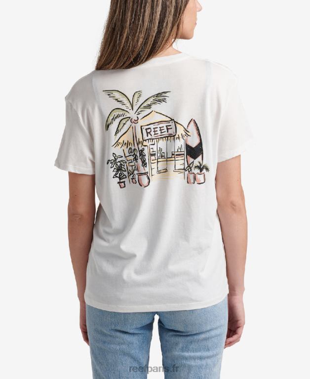 fr Reef t-shirt shacktime à manches courtes femmes guimauve 0XL0D280