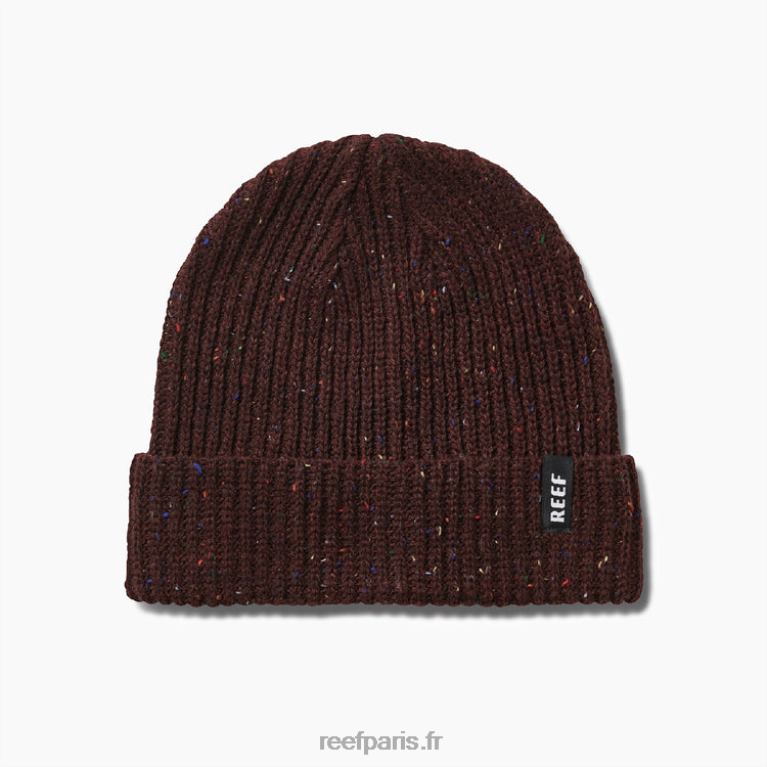 fr Reef bonnet downey à revers Hommes brun garance 0XL0D797