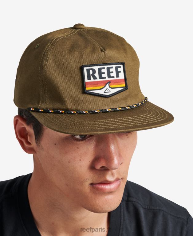 en Reef casquette déstructurée snapback savour Hommes olive foncé 0XL0D784