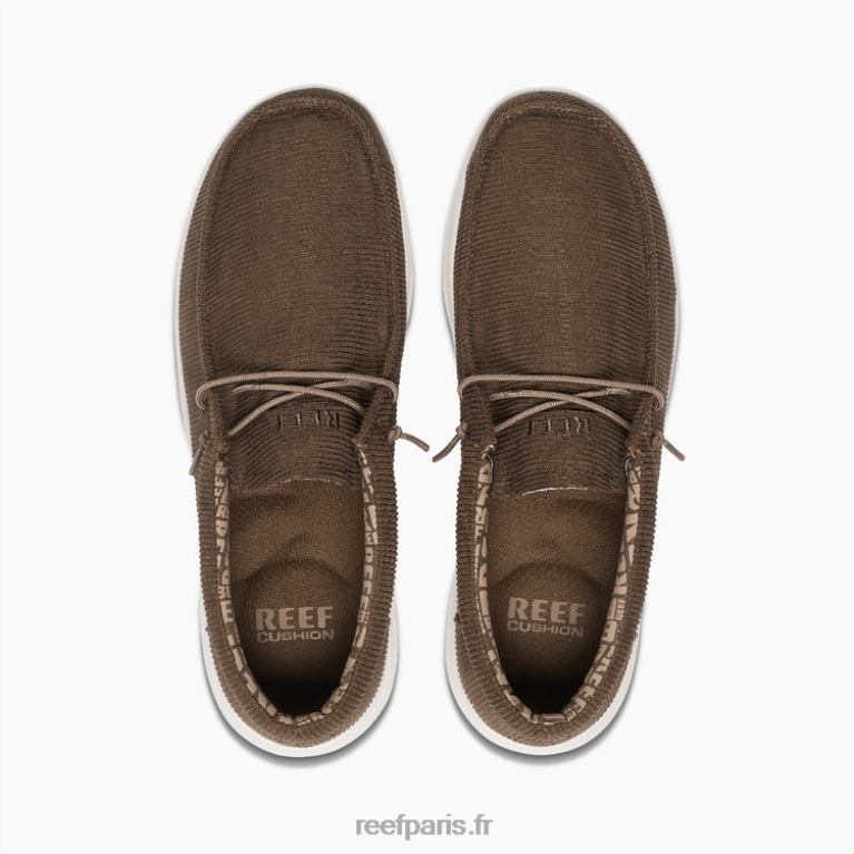 en Reef coussin côte textile Hommes cordon marron 0XL0D538