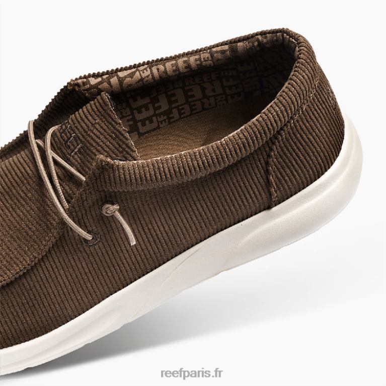 en Reef coussin côte textile Hommes cordon marron 0XL0D538