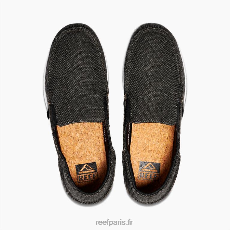 en Reef coussin copain Hommes noir blanc 0XL0D524