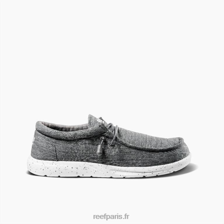 fr Reef coussin côte textile Hommes charbon 0XL0D483