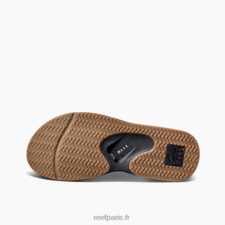 fr Reef attiser baja Hommes noir/argent 0XL0D377