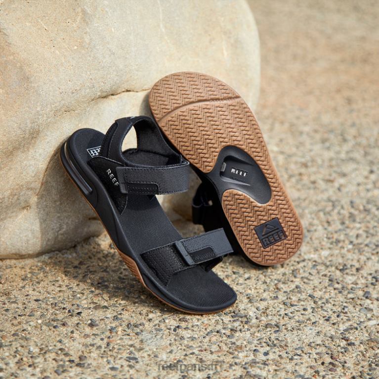 fr Reef attiser baja Hommes noir/argent 0XL0D377