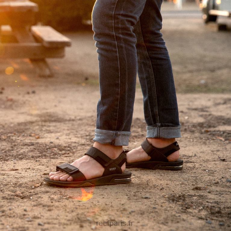 fr Reef attiser baja Hommes noir/argent 0XL0D377