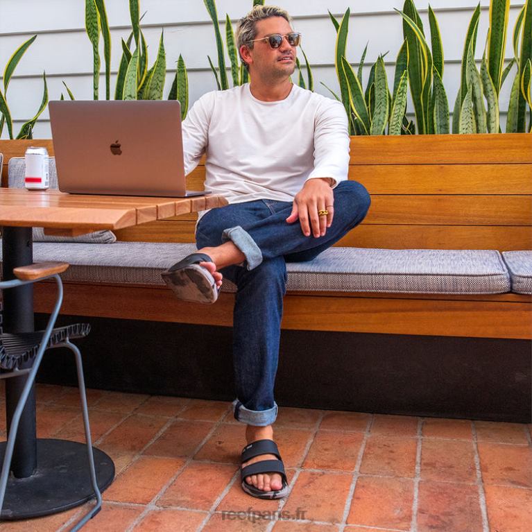 fr Reef oasis doubler Hommes marbre noir/taupe 0XL0D341