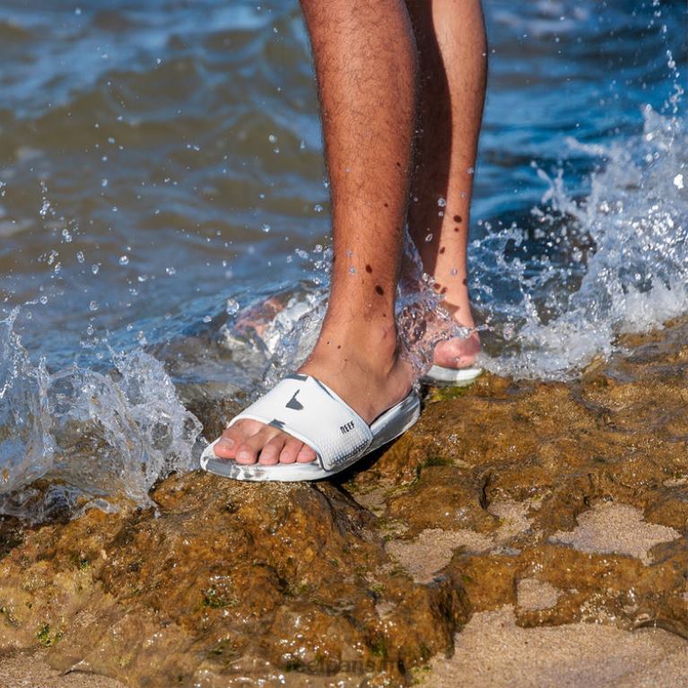 fr Reef toboggan oasis Hommes marbre blanc/gris 0XL0D439