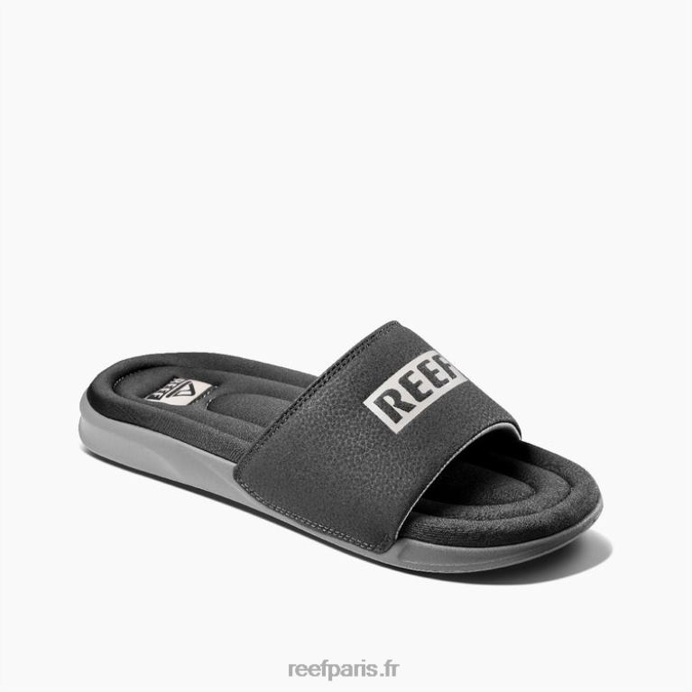 fr Reef un toboggan Hommes gris blanc 0XL0D451