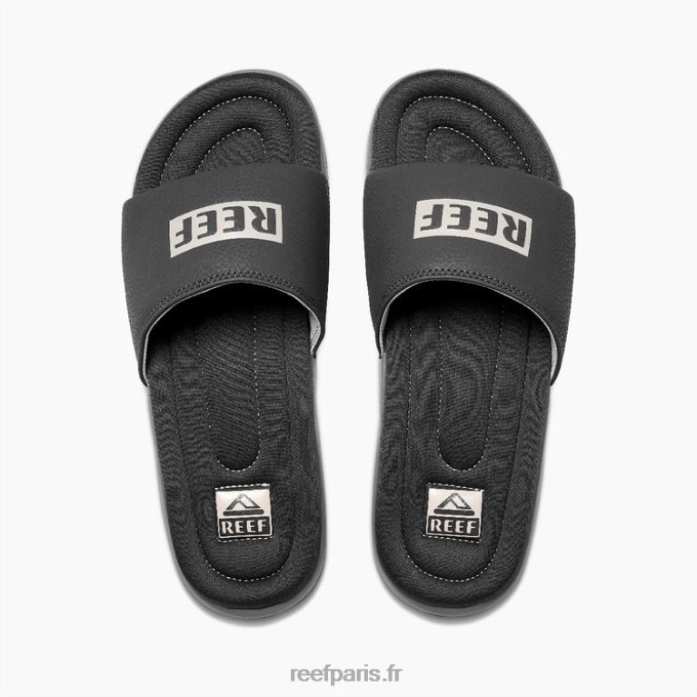 fr Reef un toboggan Hommes gris blanc 0XL0D451