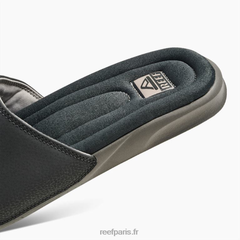 fr Reef un toboggan Hommes gris blanc 0XL0D451