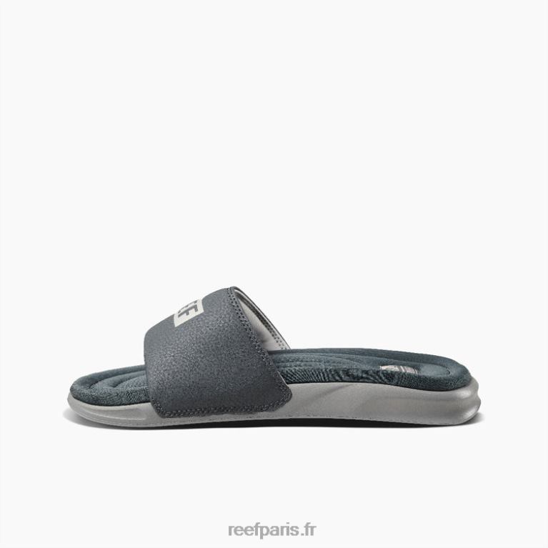 fr Reef un toboggan Hommes gris blanc 0XL0D451