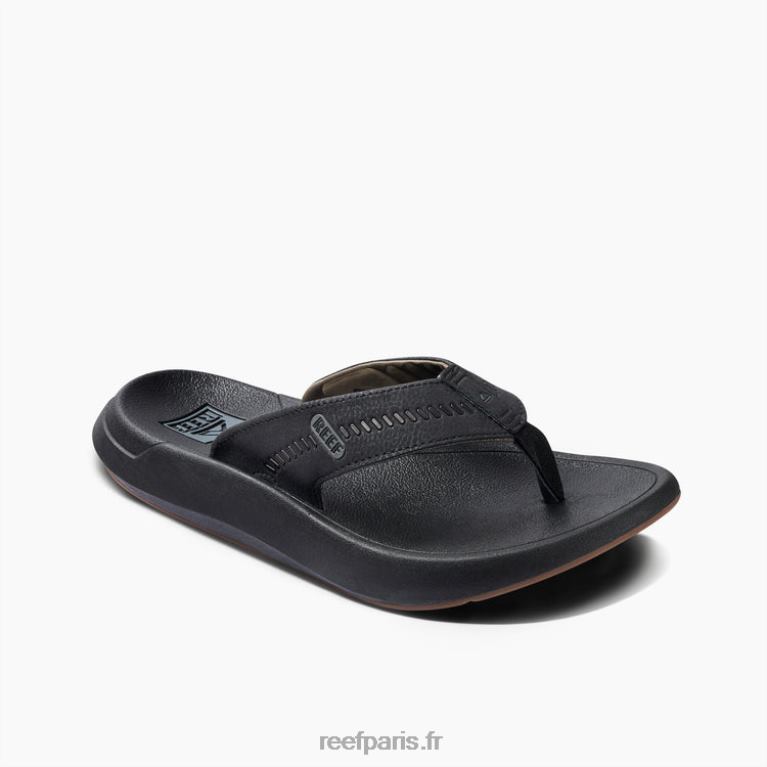en Reef croiseur à semelle gonflée Hommes gris noir 0XL0D416