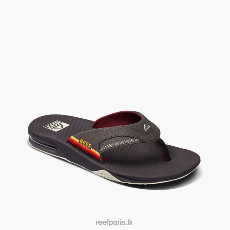 fr Reef attiser Hommes coucher de soleil brun vintage 0XL0D308