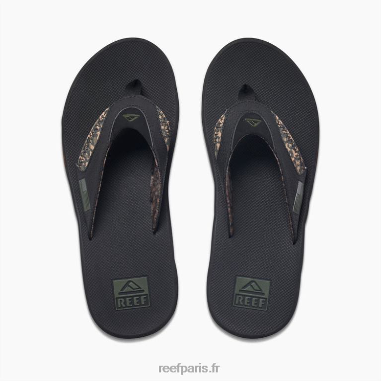 fr Reef attiser Hommes noir/camouflage 0XL0D473