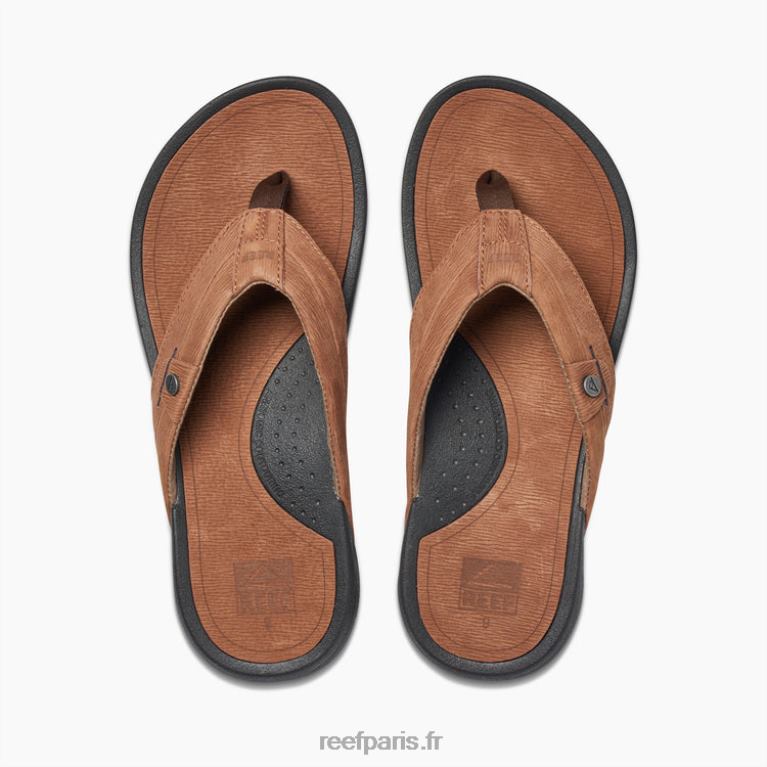 frcuir récif pacifique Hommes noir marron 0XL0D467