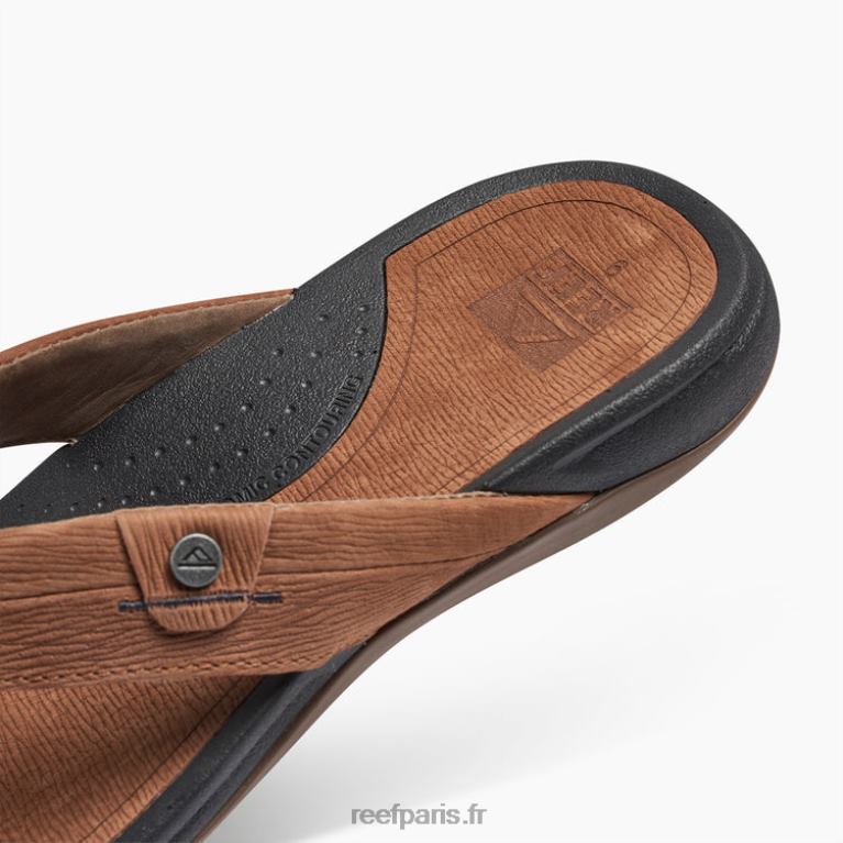 frcuir récif pacifique Hommes noir marron 0XL0D467