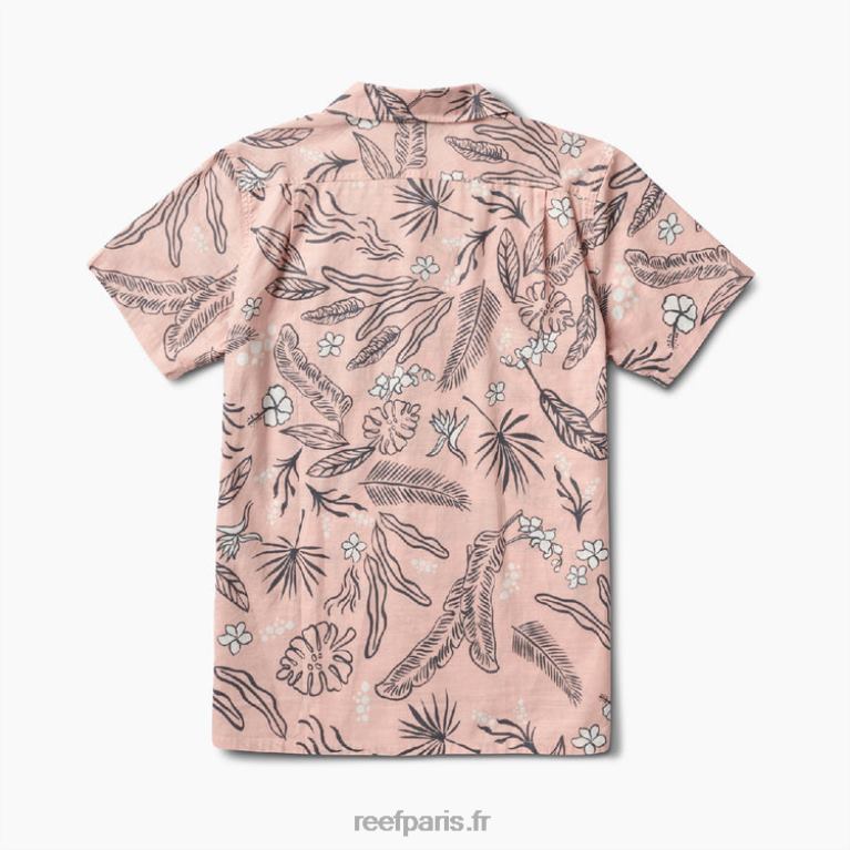 fr Reef chemise à manches courtes rockdale Hommes rose sépia 0XL0D639