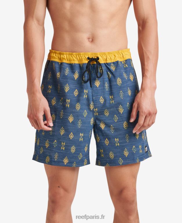 en Reef billy volley short 17" Hommes insigne bleu 0XL0D702