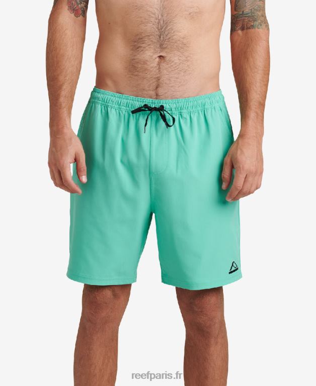 en Reef planche jackson courte 17" Hommes vert électrique 0XL0D704