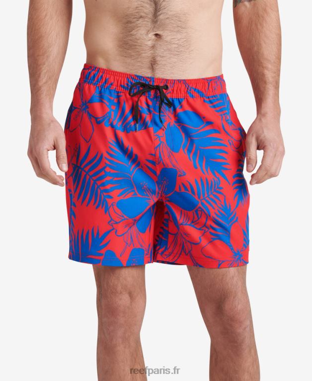 en Reef planche walton short 19" Hommes hibiscus 0XL0D720