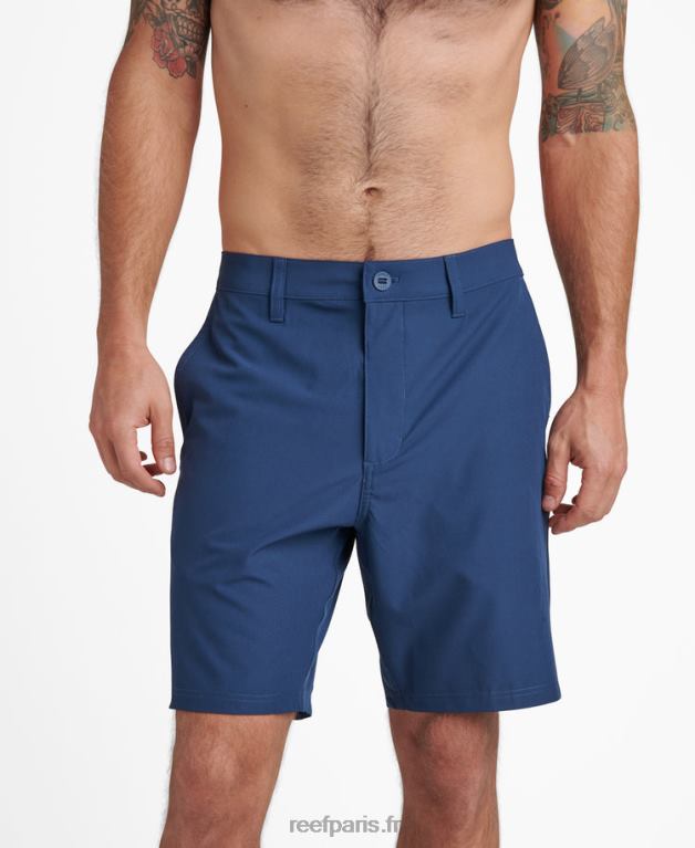 fr Reef short de marche hybride medford 19" Hommes insigne bleu 0XL0D683