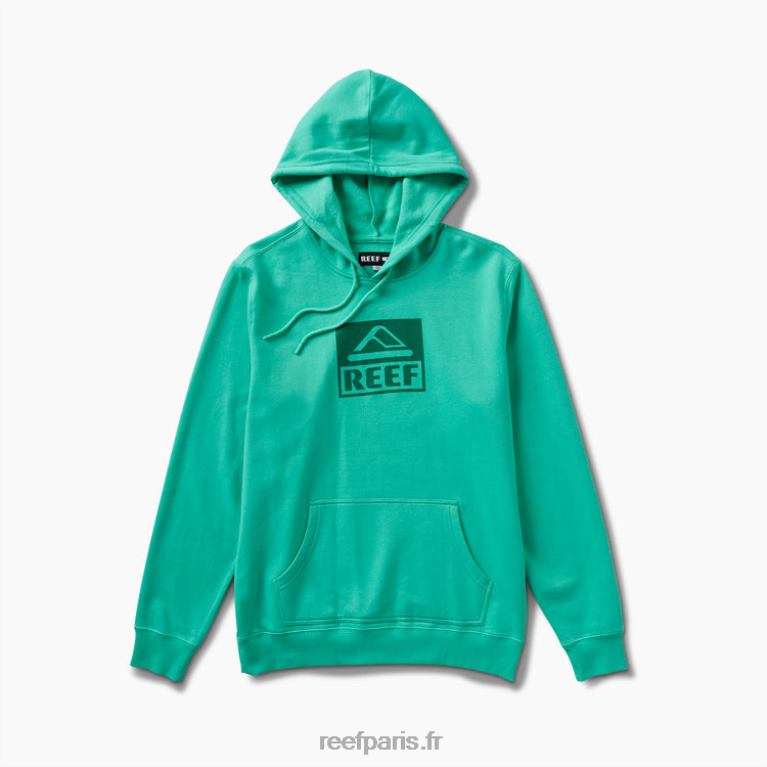en Reef pull à capuche basique Hommes vert électrique 0XL0D738