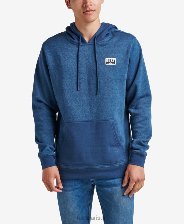 fr Reef sweat à capuche station Hommes insigne bleu 0XL0D731