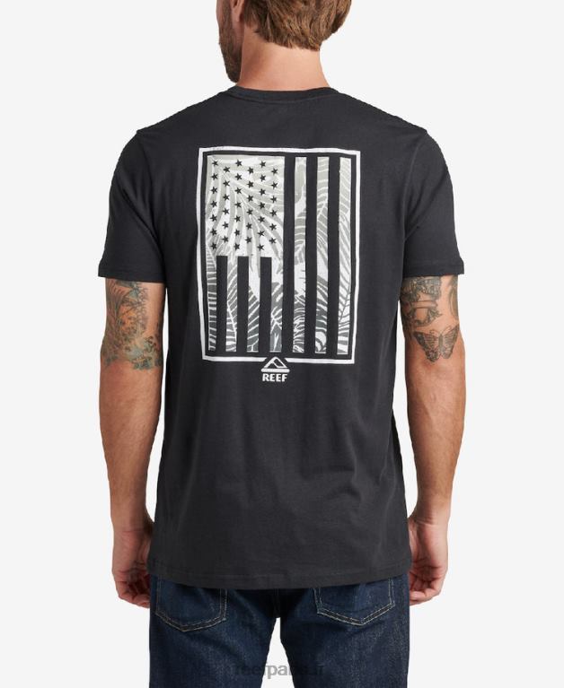 en Reef t-shirt jamison à manches courtes Hommes caviar 0XL0D572