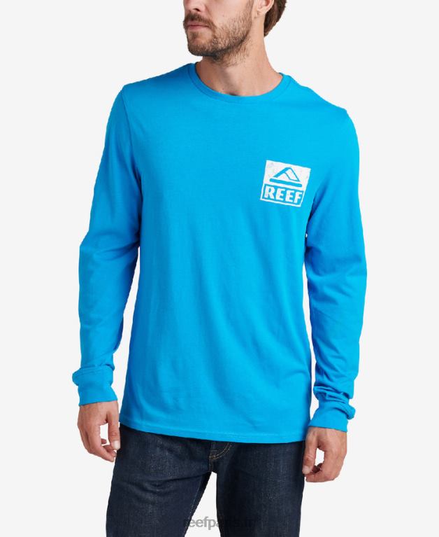 fr Reef t-shirt graphique à manches longues wellie Hommes océan hawaïen 0XL0D603