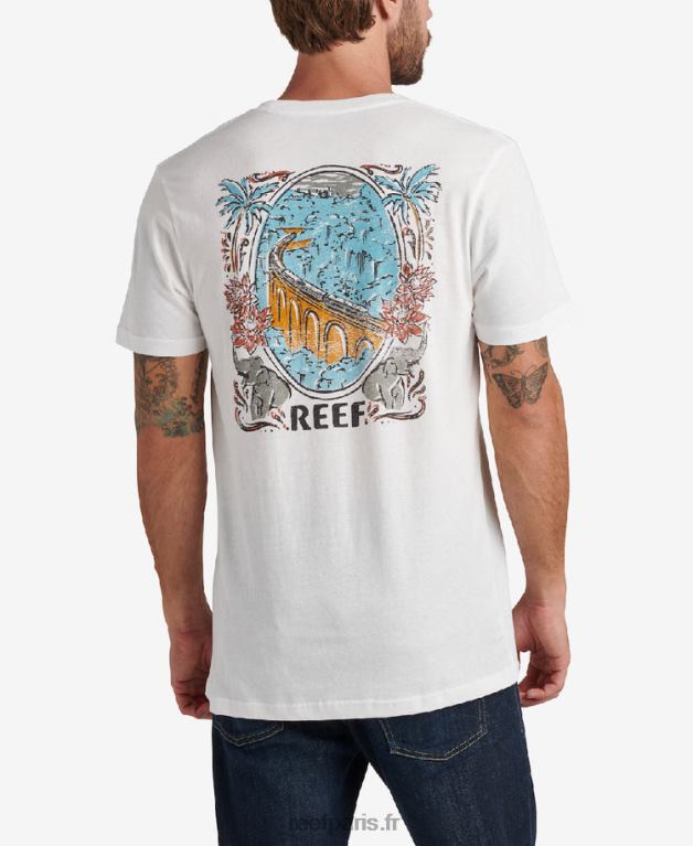 fr Reef t-shirt à manches courtes aventure Hommes guimauve 0XL0D555