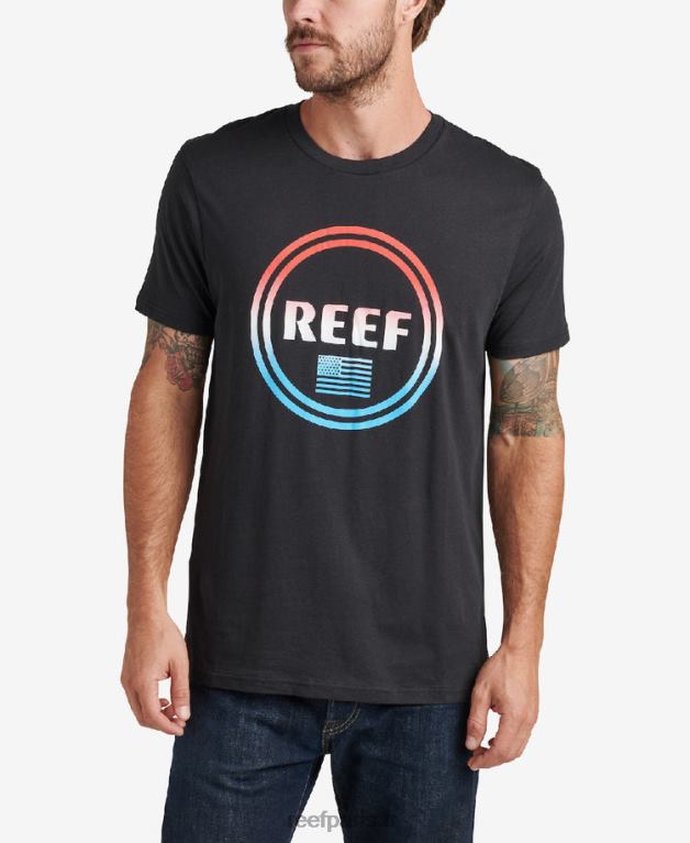 fr Reef t-shirt à manches courtes scintillant Hommes caviar 0XL0D607