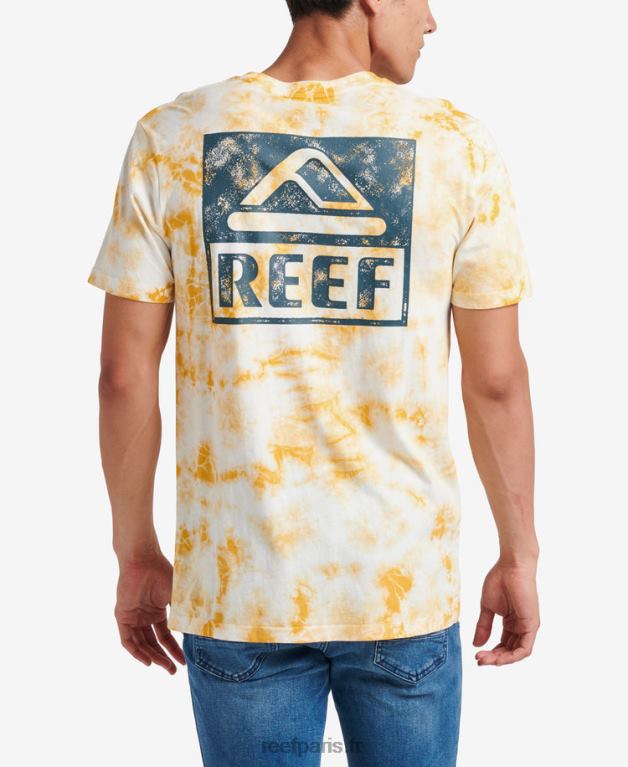 fr Reef t-shirt tie-dye à manches courtes wellie Hommes minéral 0XL0D579